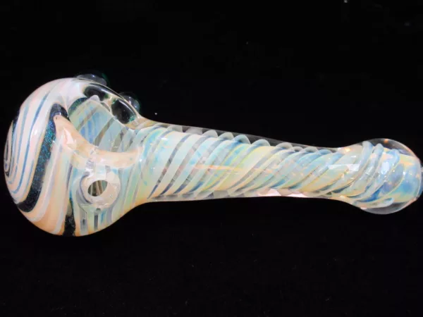 Large Color Changing Spoon Pipe, Dichro Head