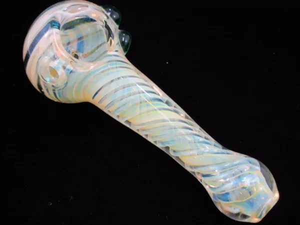 Large Color Changing Spoon Pipe, Dichro Head