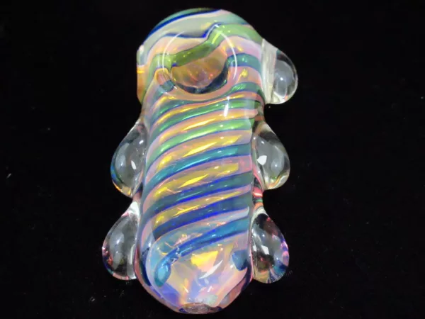 large Gold Fumed Spoon Pipe