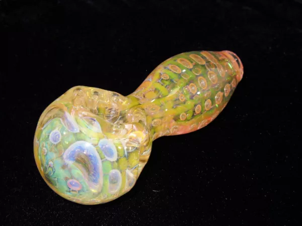 Large Color Changing Spoon Pipe, Air Trapping