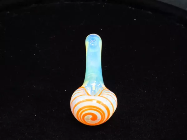 Small Color Changing Spoon Pipe, Glass Screen