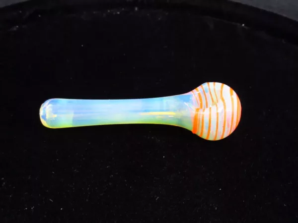 Small Color Changing Spoon Pipe, Glass Screen