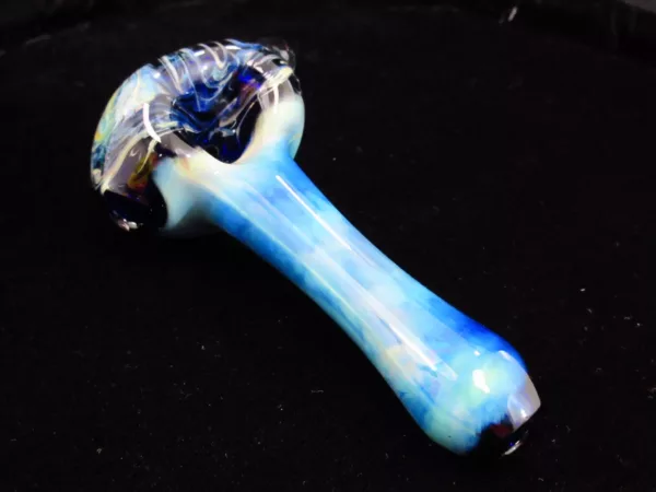 Blue Spoon Pipe, Flower Burst Head