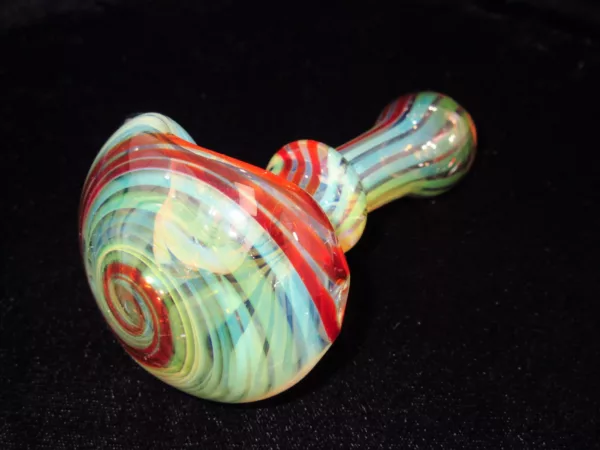 Striped Color Changing Spoon Pipe