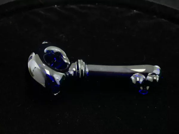 Medium Blue Spoon Pipe