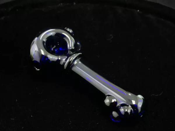 Medium Blue Spoon Pipe