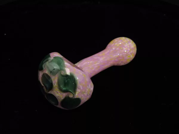 Pink Frit Pipe, Flower Head