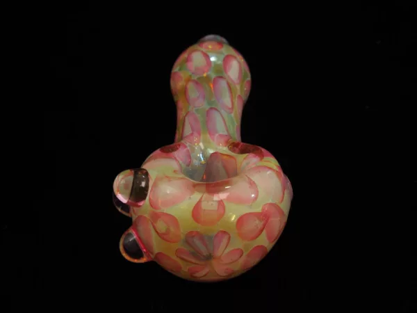 Gold Fumed Spoon Pipe, Dot Stacking