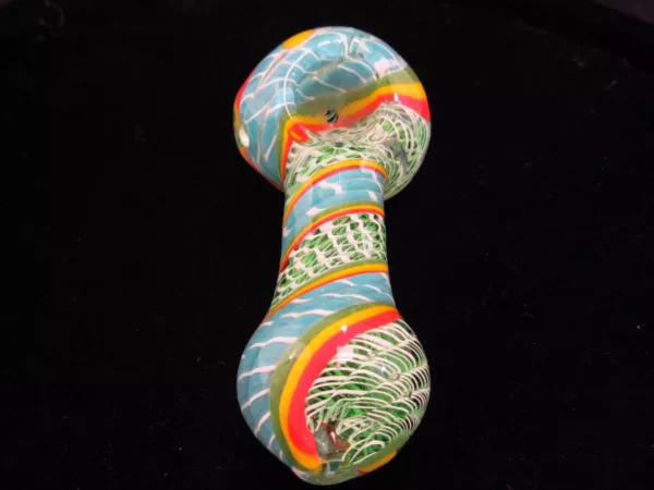 Large Multi-Striped Spoon Pipe
