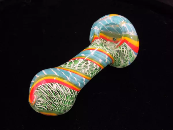 Large Multi-Striped Spoon Pipe