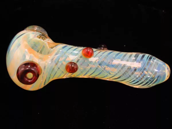 Large Color Changing Spoon Pipe, Marble