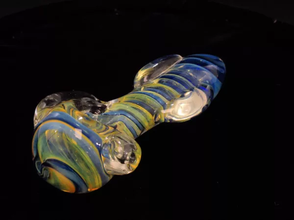 Large Silver Fumed Spoon Pipe