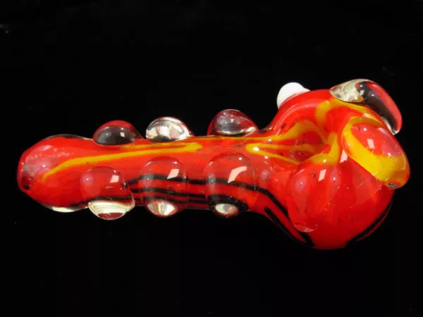 Red Frit Spoon Pipe