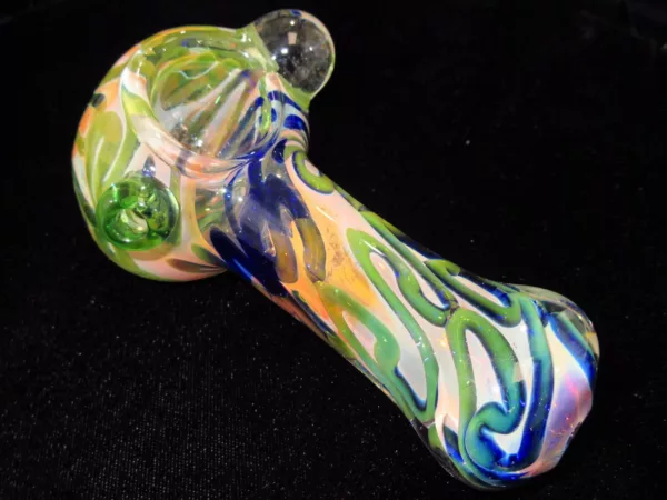Large Gold Fumed Spoon Pipe
