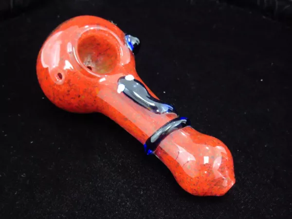 Red Frit Snake Pipe