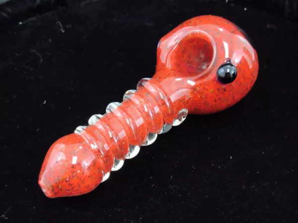 Large Red Frit Pipe
