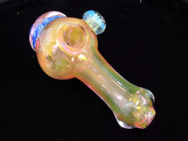 Large Color Changing Spoon Pipe, Large Marble