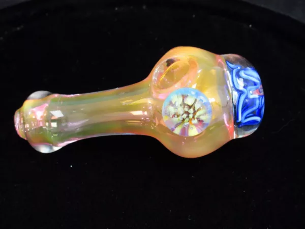 Large Color Changing Spoon Pipe, Large Marble